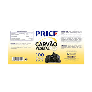 Price Activated Charcoal 450mg/day 100 Tablets