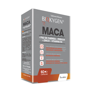 Biokygen Maca + Cabinda Bark + Tribulus + Zinc + Vit.B6 60 Capsules