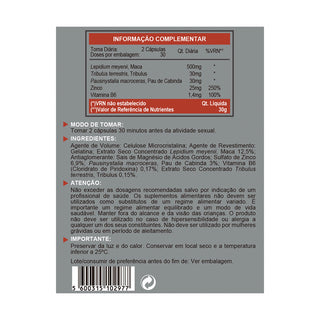 Biokygen Maca + Cabinda Bark + Tribulus + Zinc + Vit.B6 60 Capsules