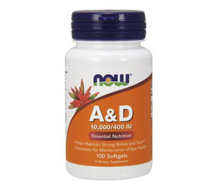 Vitamina A & D 10000/400 Softgel NOW