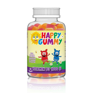 Happy Gummy Vit D3 1000 IU 60 Gummies
