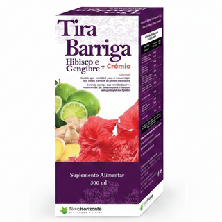 Tira Barriga 500Ml Hibisco+Gengibre