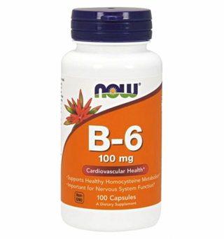 Vitamina B6 100Mg 100 Veg Caps NOW