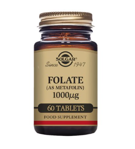 Solgar Folate Metafolin 1000 Ug 60 Tablets