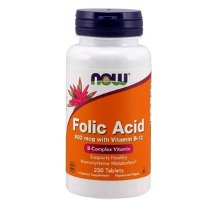 Folic Acid 800 Mcg 250 Comp. NOW