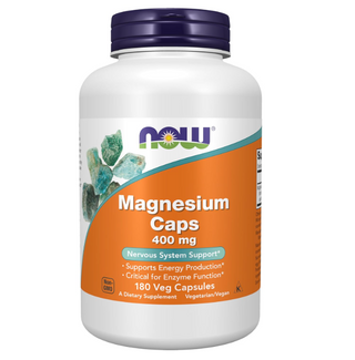 Magnesium 400 Mg 180 Veg Caps NOW