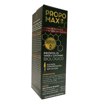 Propomax Propolis Verde E Castanho Gotas 60%Sem Alcool 30Ml