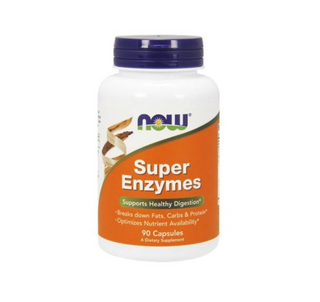 Super Enzymes 90 Cps NOW