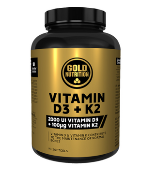 VITAMINA D3+K2 90 CAPS GOLD NUTRITION
